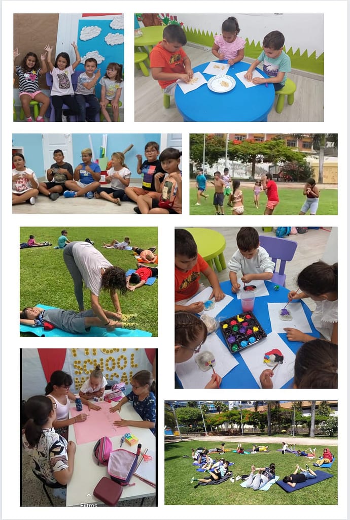Estudiantes participando en una clase de idiomas interactiva en Academia de idiomas Las Palmas